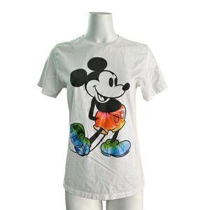 Disney Mickey Mouse Tie Dye Graphic Tee T-Shirt Size XL Juniors